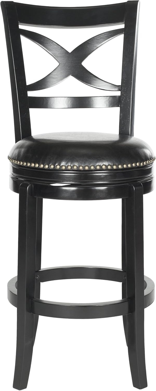 image:imageSafavieh Home Collection Santino Sierra Brown 29inch Bar StoolBlack
