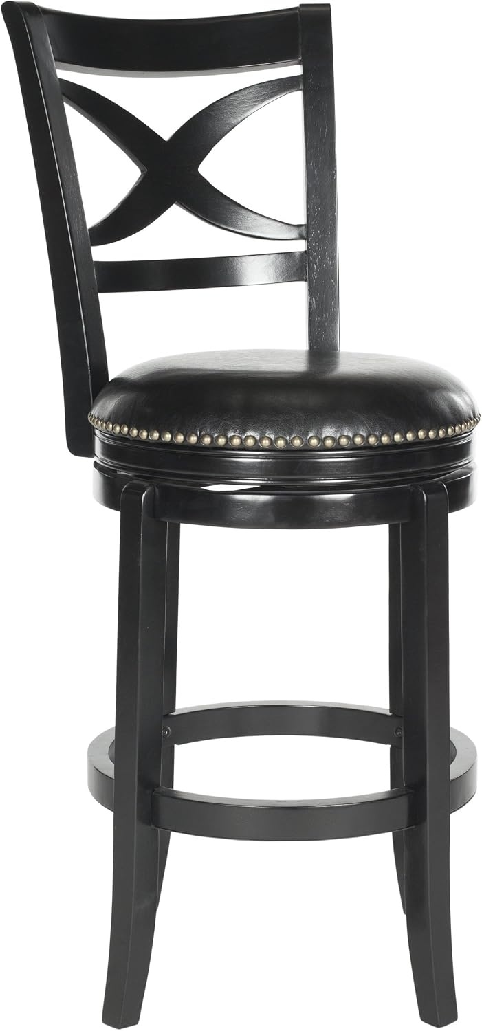 image:imageSafavieh Home Collection Santino Sierra Brown 29inch Bar StoolBlack