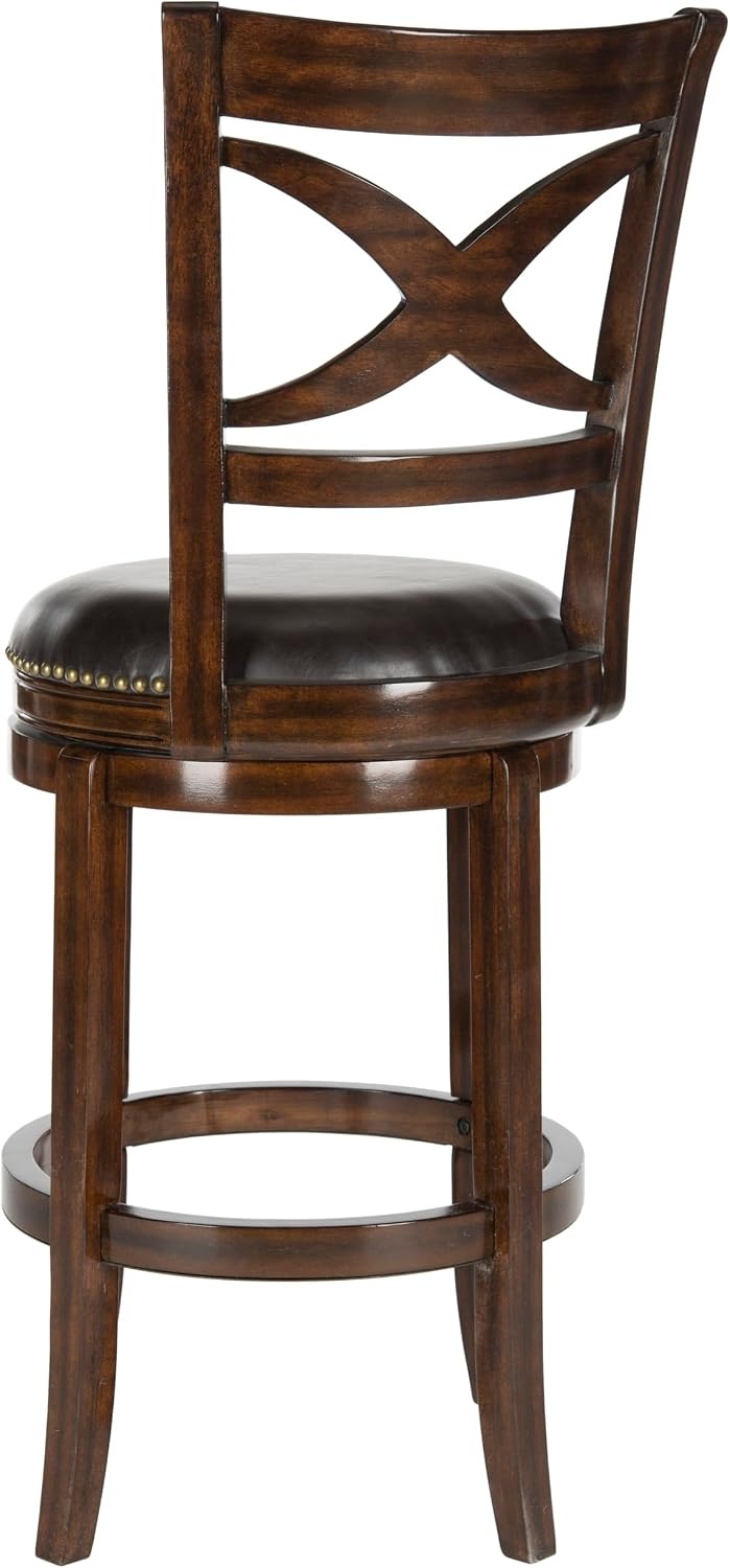image:imageSafavieh Home Collection Santino Sierra Brown 29inch Bar StoolEspressoBrown