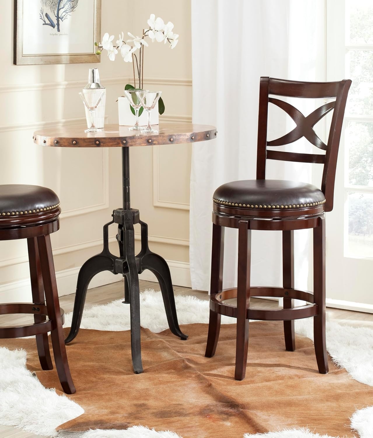 image:imageSafavieh Home Collection Santino Sierra Brown 29inch Bar StoolSierraBrown