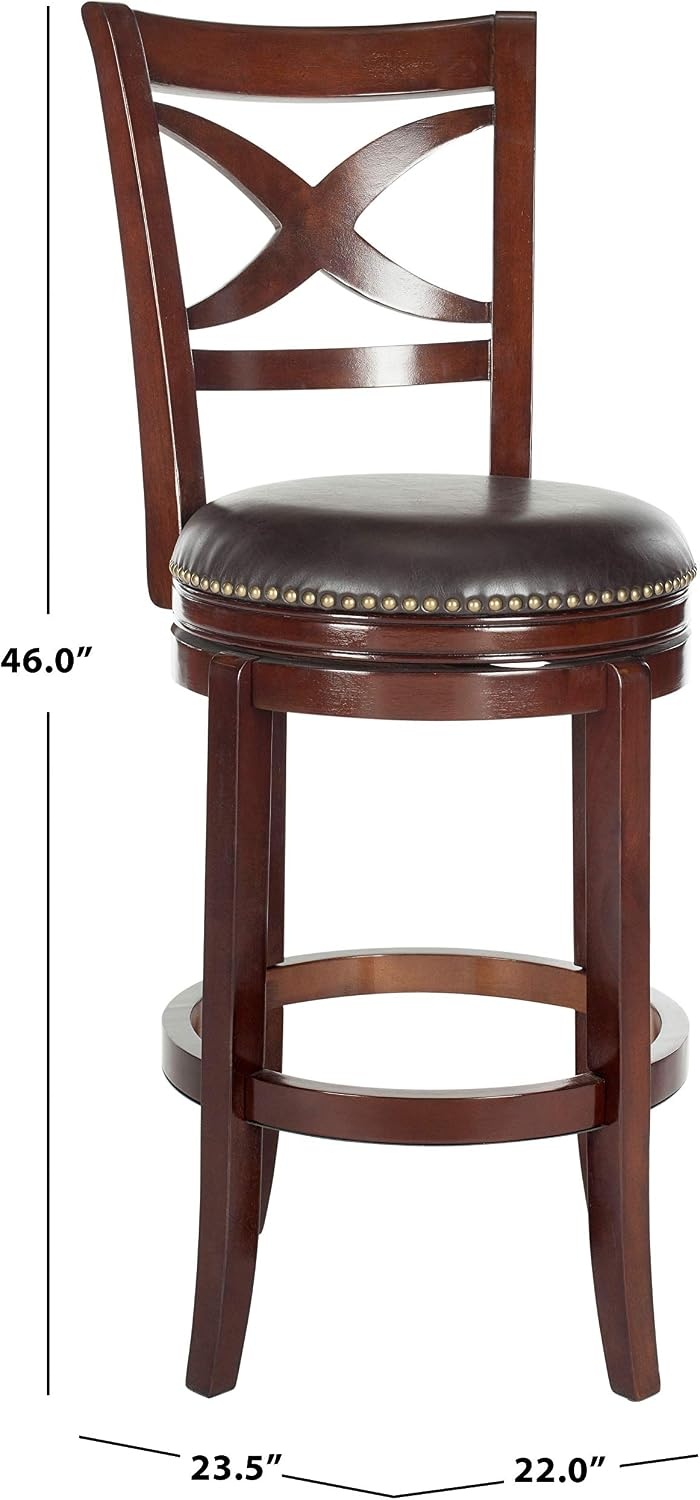 image:imageSafavieh Home Collection Santino Sierra Brown 29inch Bar StoolSierraBrown