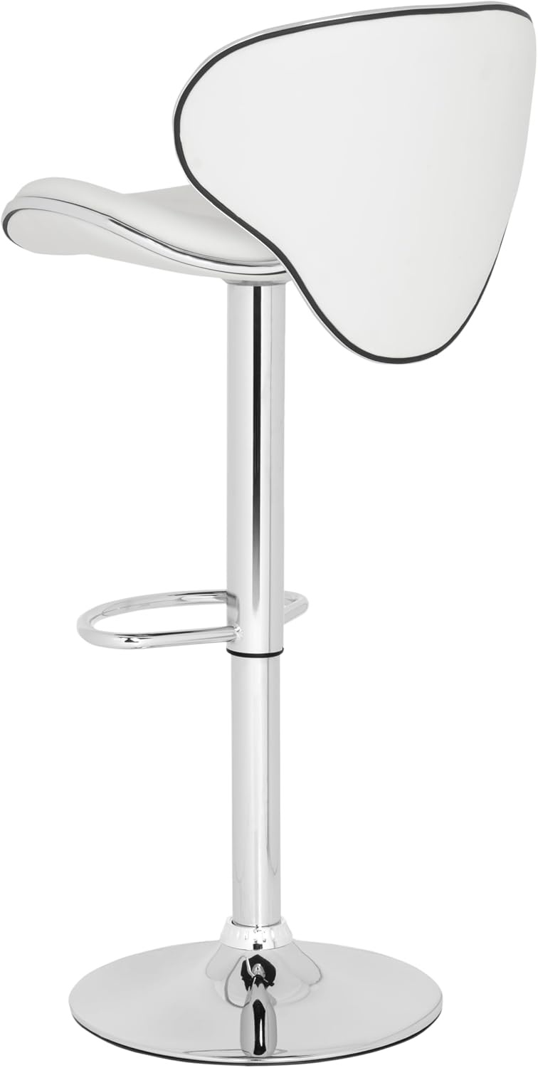 image:imageSafavieh Home Collection Shambi White Adjustable Swivel Gas Lift 24301inch Bar StoolWhite