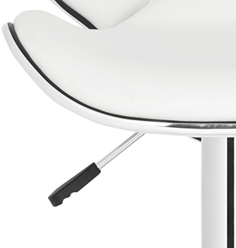 image:imageSafavieh Home Collection Shambi White Adjustable Swivel Gas Lift 24301inch Bar StoolWhite