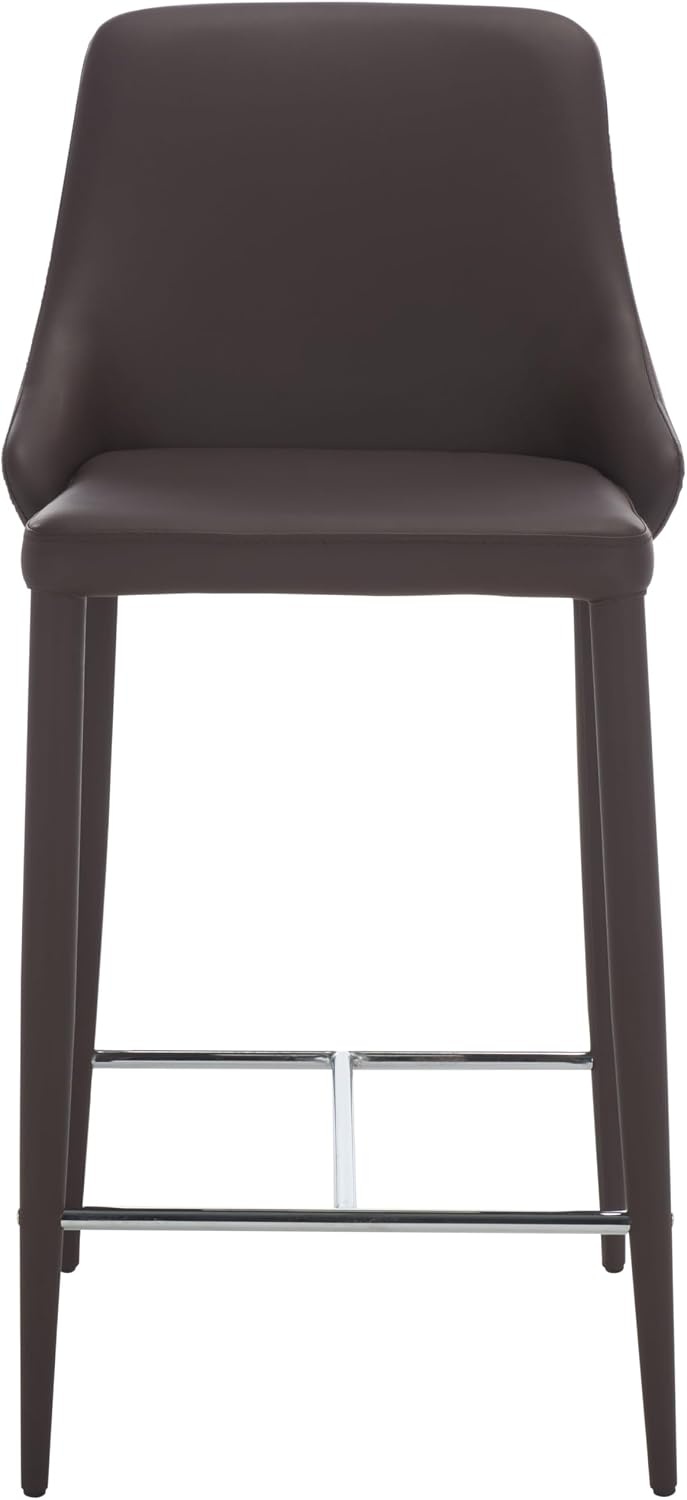 image:imageSafavieh Home Collection Summerset MidCentury Modern White Counter StoolBrown