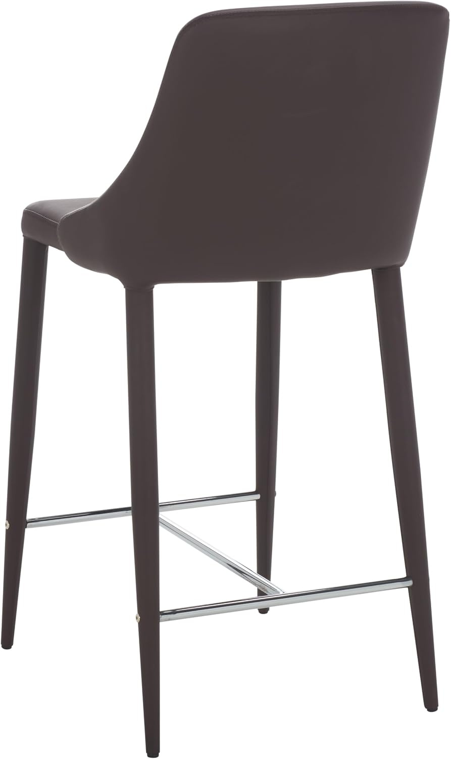image:imageSafavieh Home Collection Summerset MidCentury Modern White Counter StoolBrown
