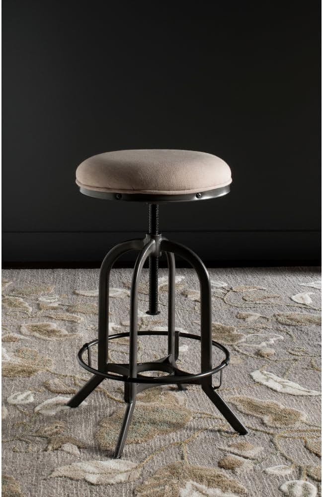 image:imageSafavieh Home Collection Wildomar Tan Swivel StoolBeige