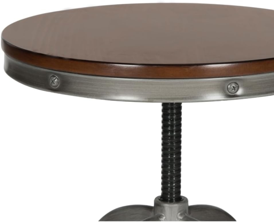 image:imageSafavieh Home Collection Wildomar Tan Swivel StoolBurnt Oak