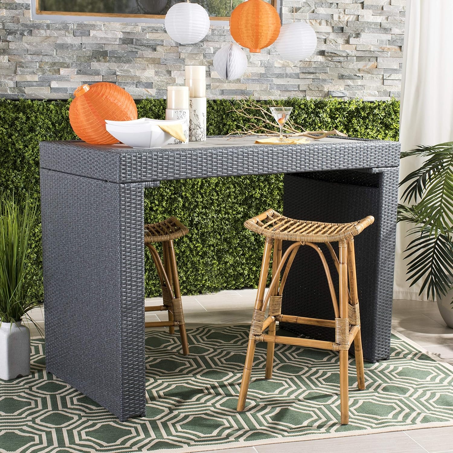image:imageSafavieh Leda Bar Stool BrownBrown