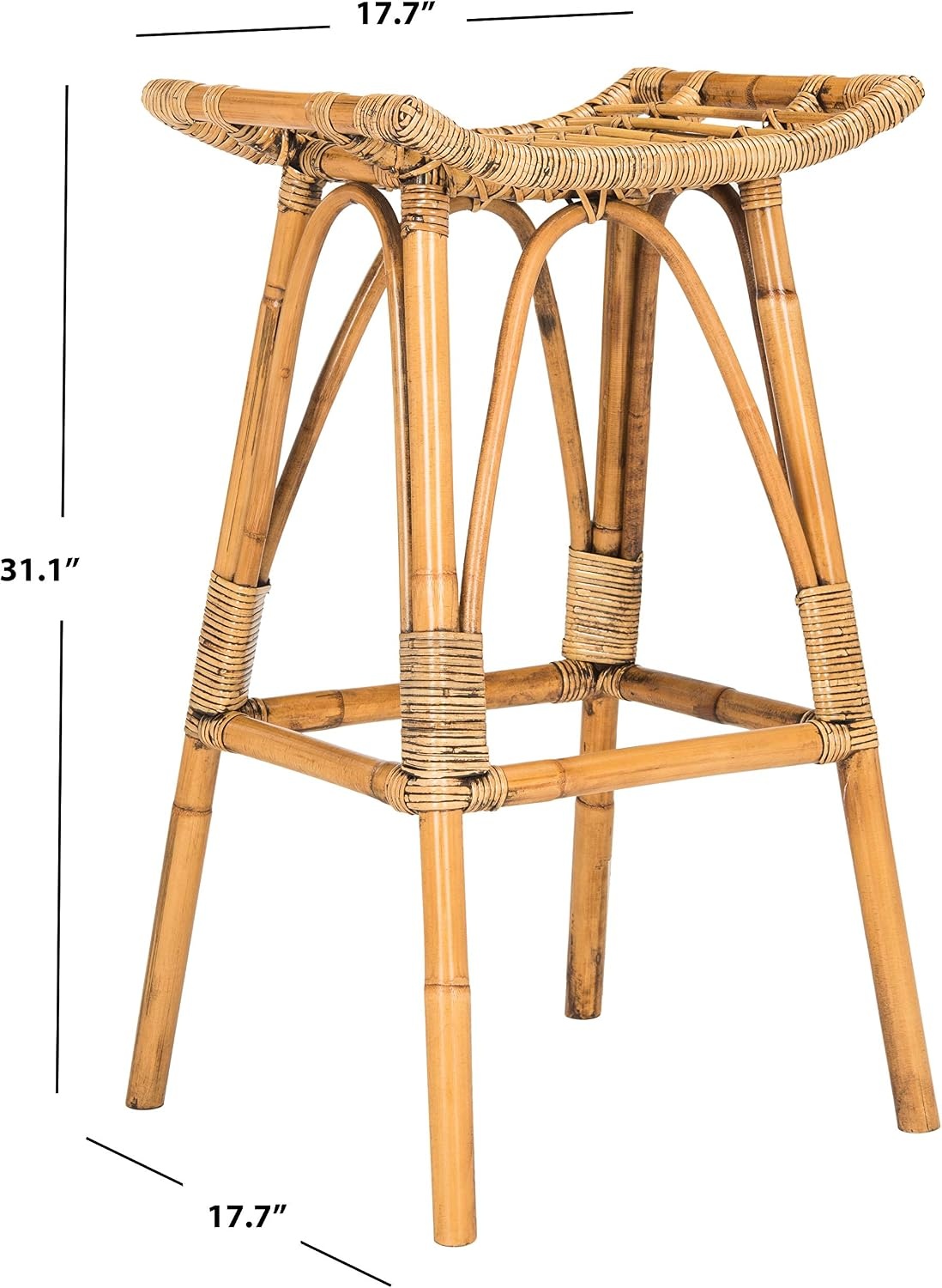 image:imageSafavieh Leda Bar Stool BrownBrown