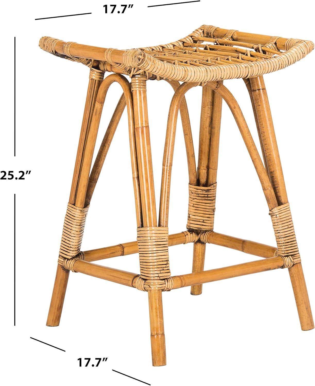 image:imageSafavieh Leda Counter Stool WhiteGreyBrown