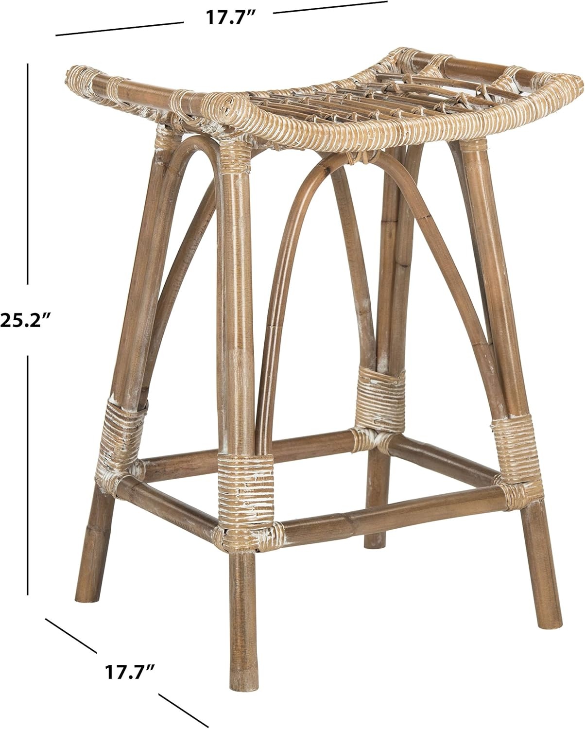 image:imageSafavieh Leda Counter Stool WhiteGreyWhite Grey