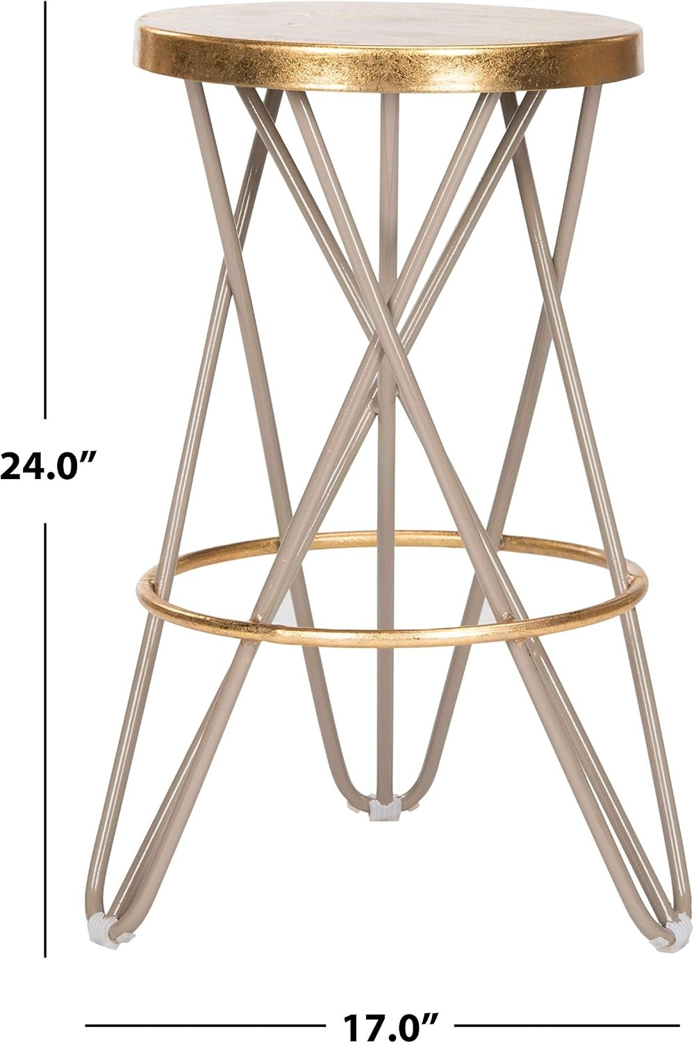 image:imageSafavieh Lorna Counter Bar Stool BlackGoldBeige Gold