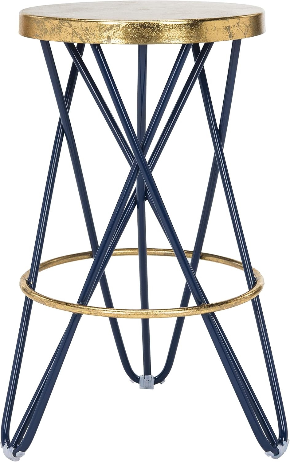 image:imageSafavieh Lorna Counter Bar Stool BlackGoldNavy Gold