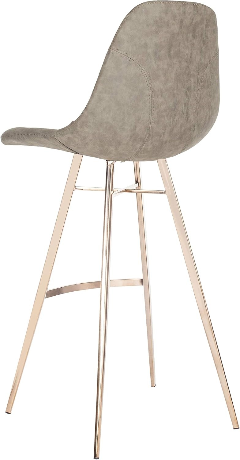 image:imageSafavieh Mathison Bar Stool TaupeCopperTaupe Copper