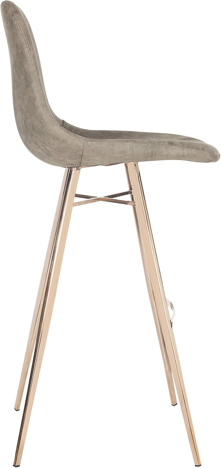 image:imageSafavieh Mathison Bar Stool TaupeCopperTaupe Copper
