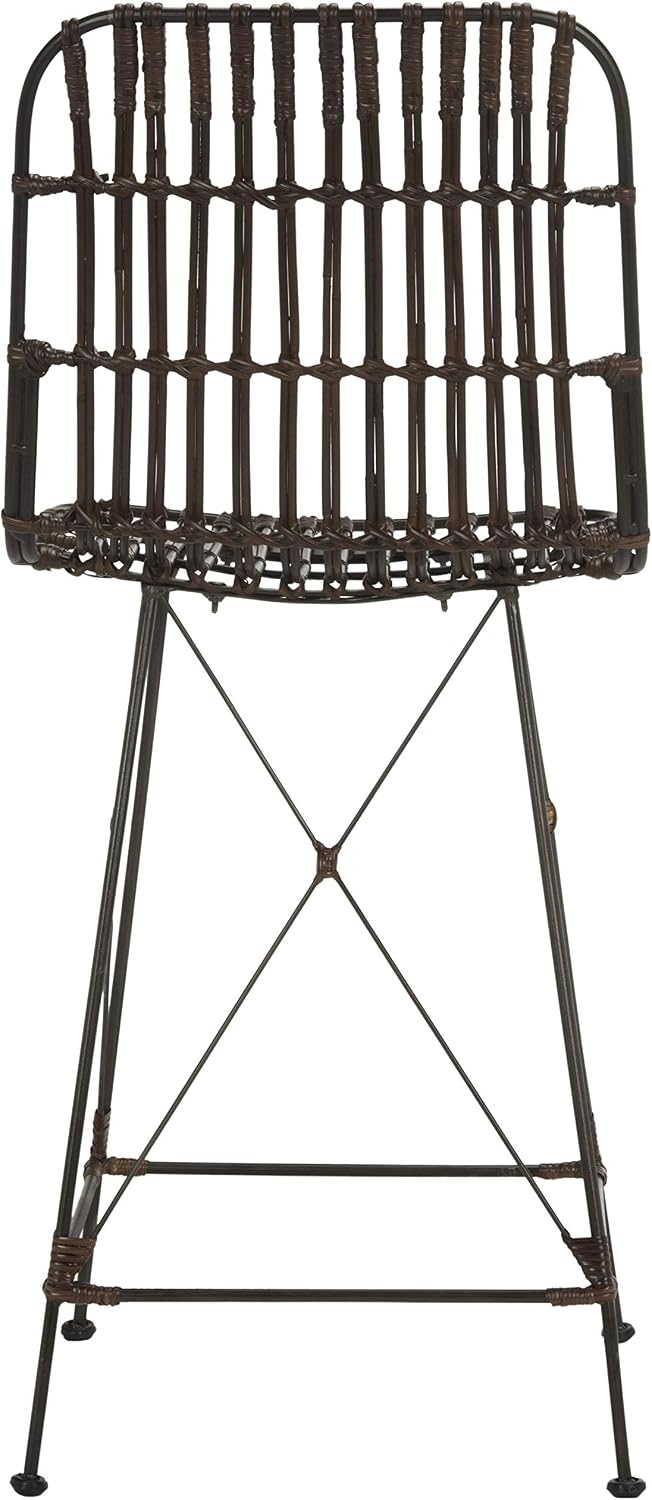 image:imageSafavieh Minerva Counter Stool BrownBlackBrown Black