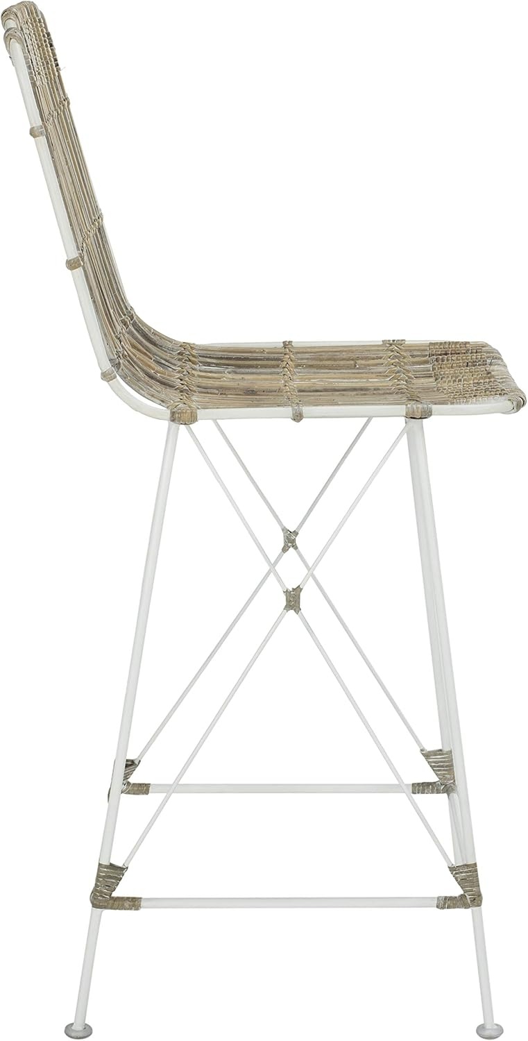 image:imageSafavieh Minerva Counter Stool BrownBlackWhite White