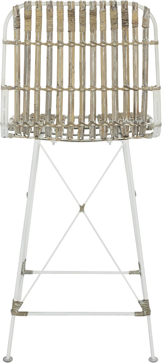 image:imageSafavieh Minerva Counter Stool BrownBlackWhite White