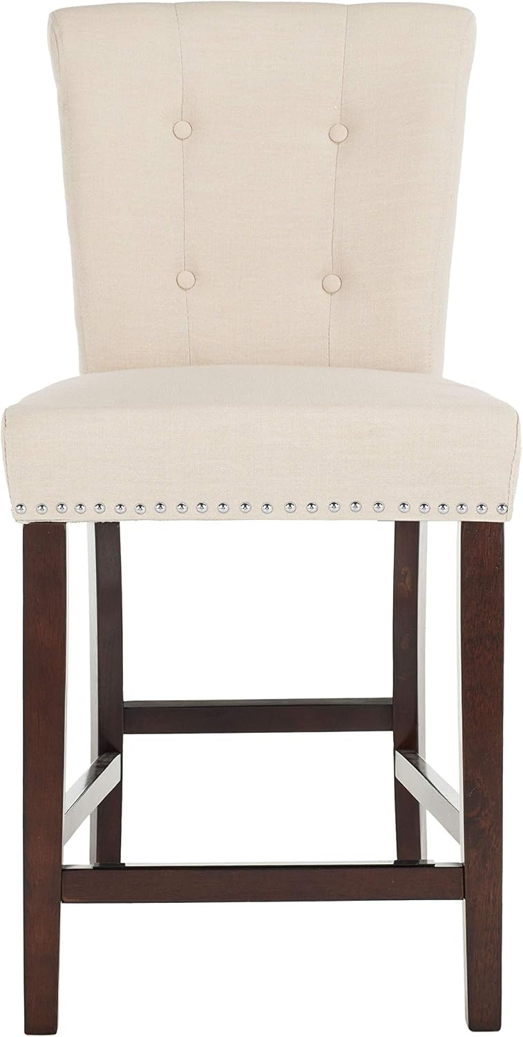 image:imageSafavieh Taylor Counter Stool BrownEspressoBeige Espresso