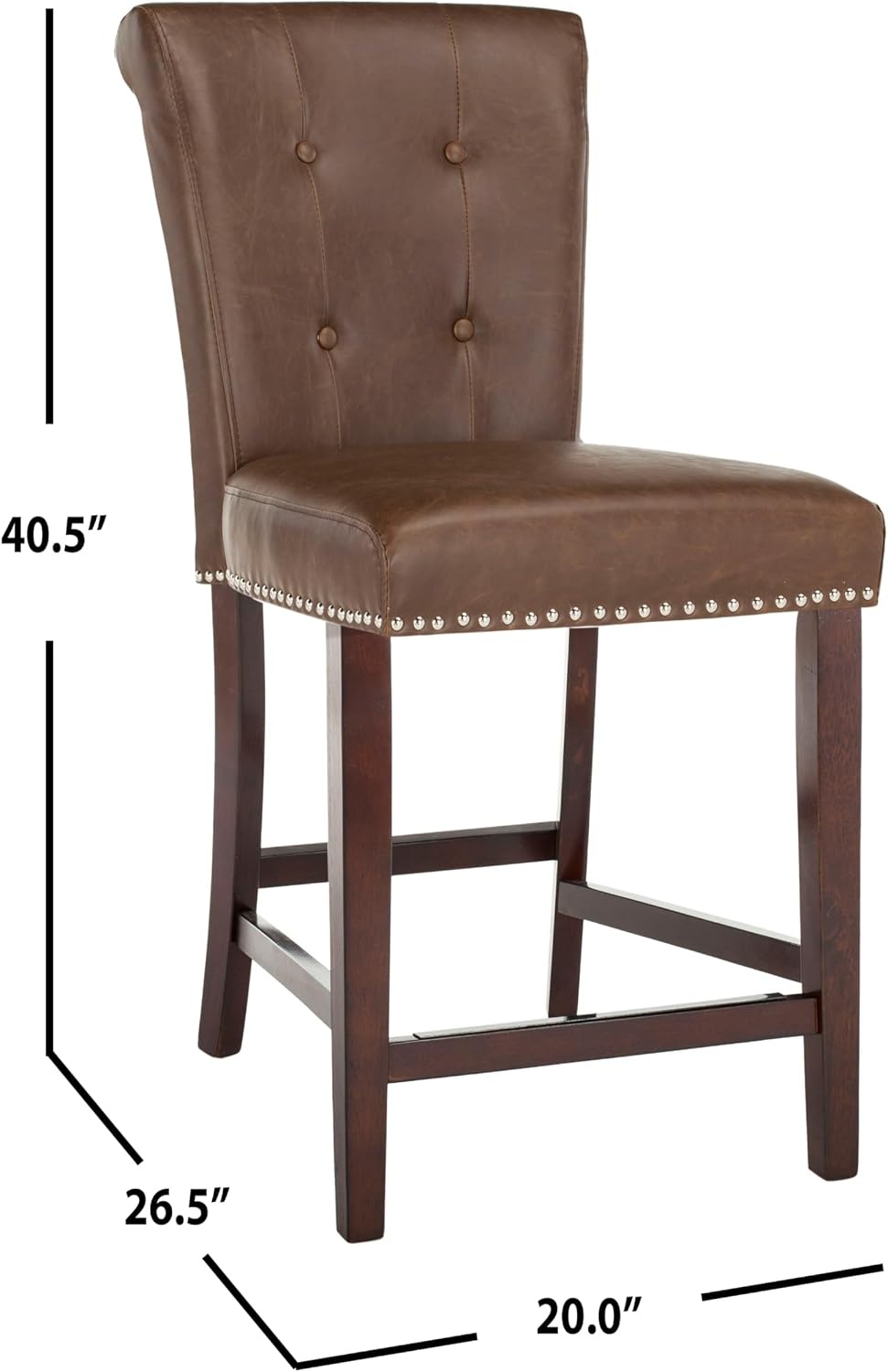 image:imageSafavieh Taylor Counter Stool BrownEspressoBrown Espresso