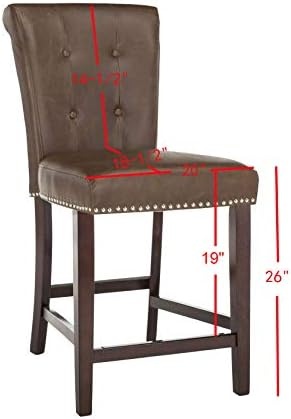 image:imageSafavieh Taylor Counter Stool BrownEspressoBrown Espresso