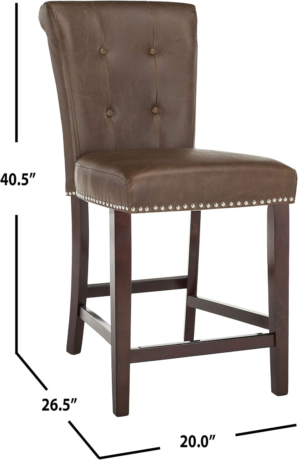 image:imageSafavieh Taylor Counter Stool BrownEspressoBrown Espresso