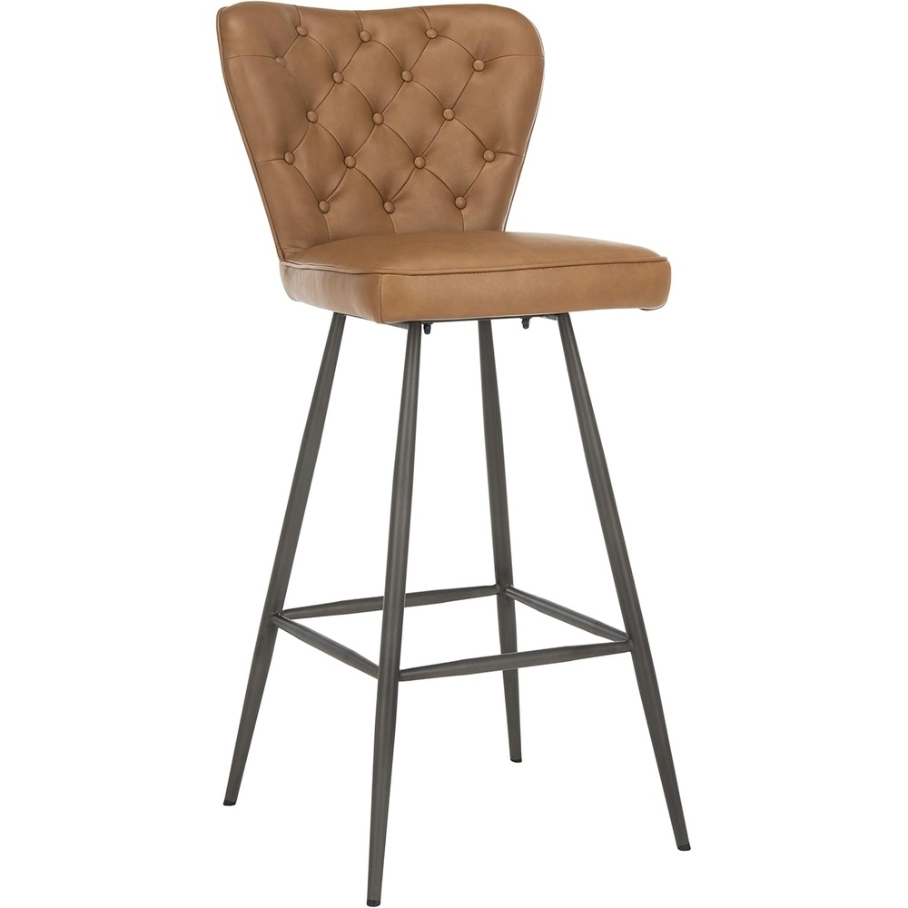 image:imageSafavieh Aster Bar Stool Burgundy and BlackCamel