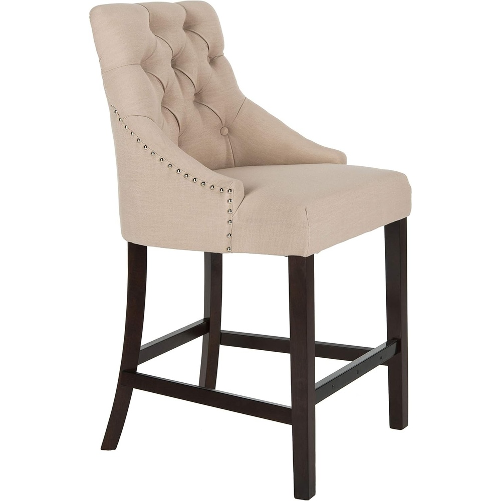 image:imageSafavieh Eleni Counter Stool BeigeEspressoBeige Espresso