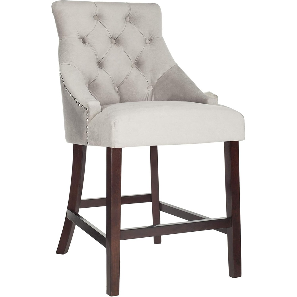 image:imageSafavieh Eleni Counter Stool BeigeEspressoGrey Espresso