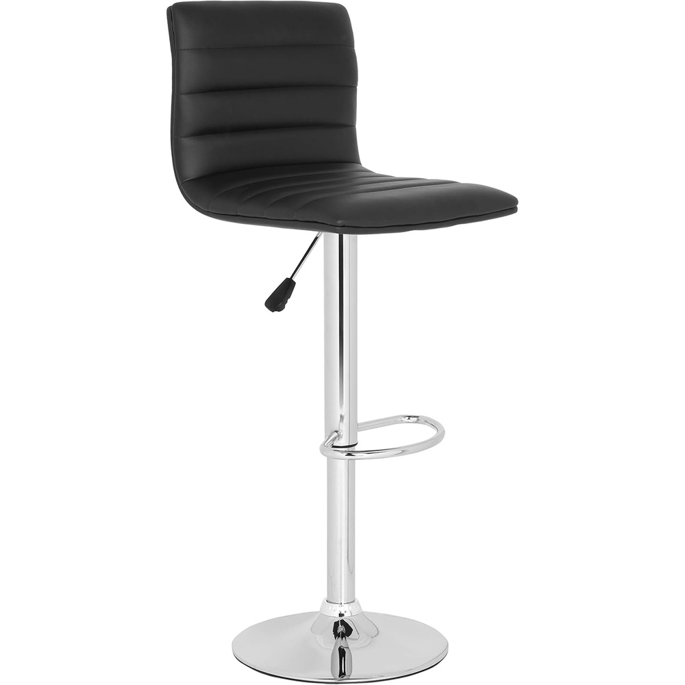 image:imageSafavieh Home Collection Arissa Black Adjustable Swivel Gas Lift 238299inch Bar StoolBlack
