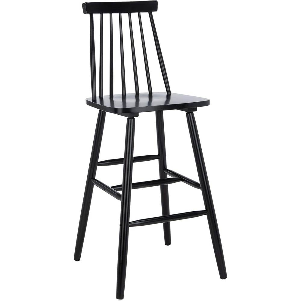image:imageSafavieh Home Collection Beaufort Spindle Back Black 30inch Bar Stool Set of 2Black