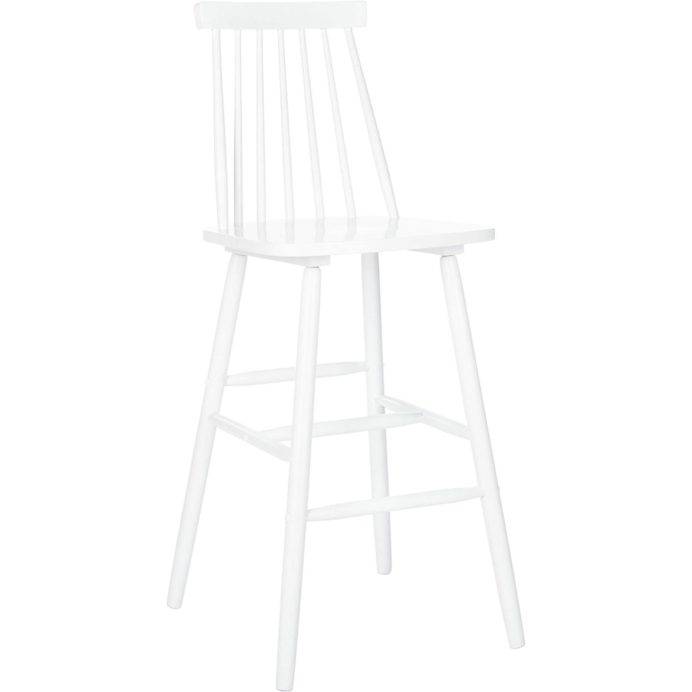 image:imageSafavieh Home Collection Beaufort Spindle Back Black 30inch Bar Stool Set of 2White