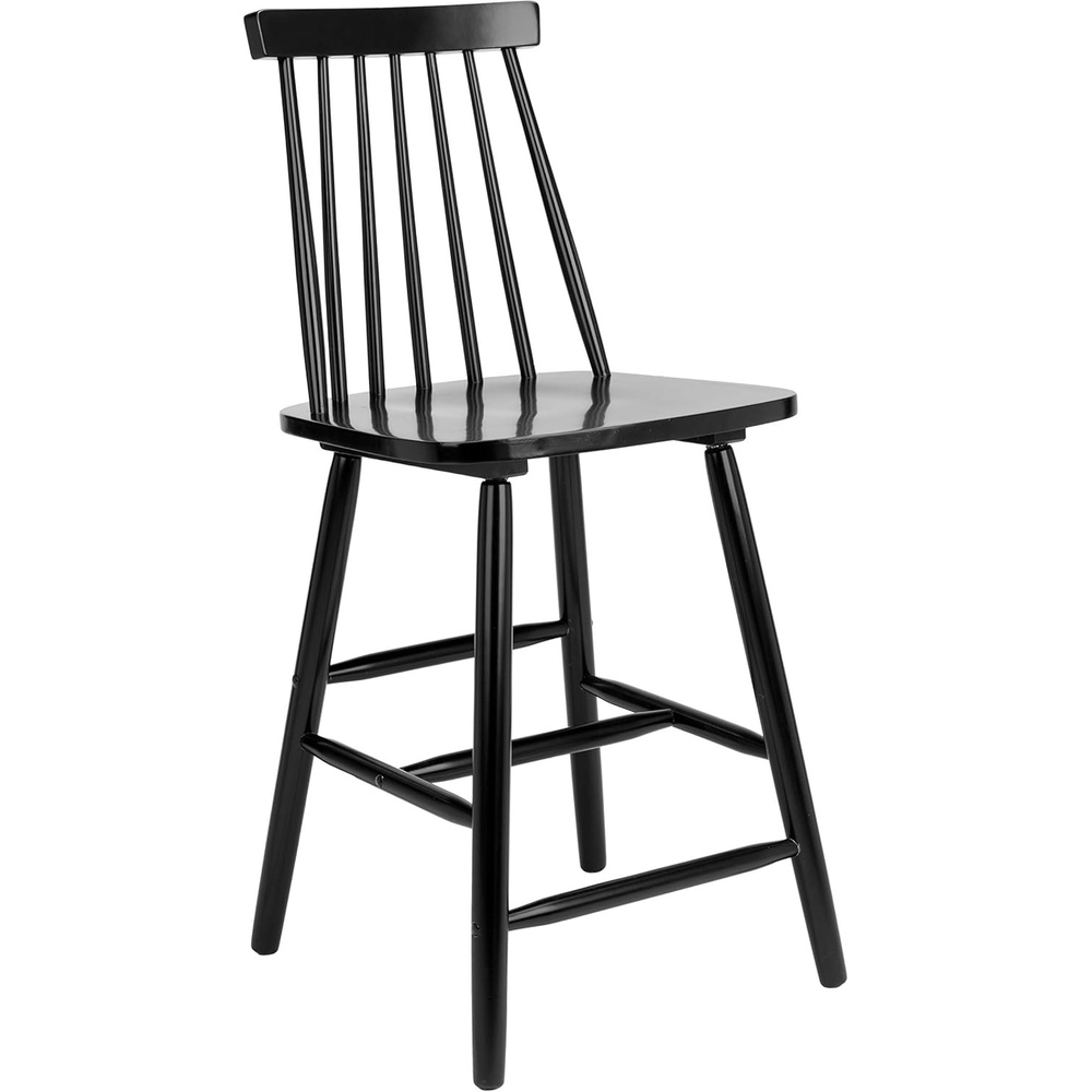 image:imageSafavieh Home Collection Beaufort Spindle Back Black Counter 24inch Stool Set of 2Black