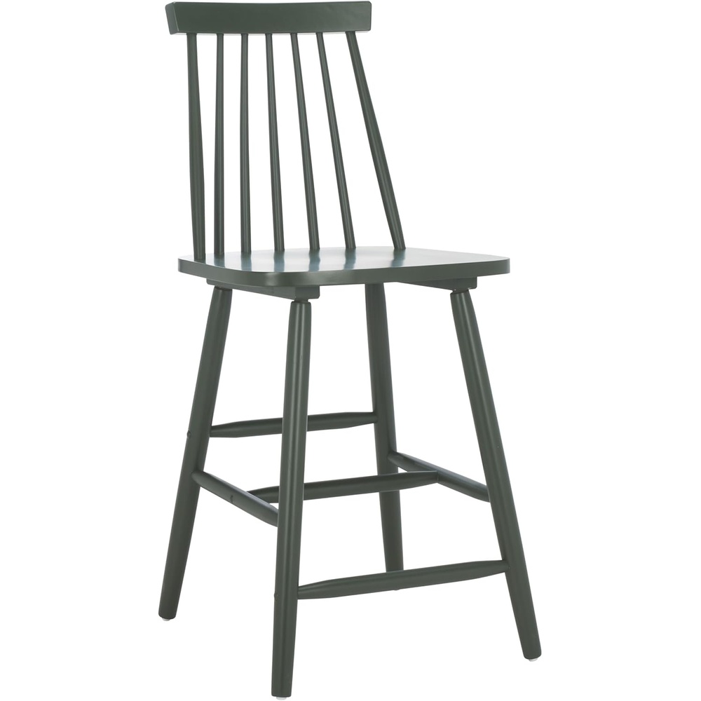 image:imageSafavieh Home Collection Beaufort Spindle Back Black Counter 24inch Stool Set of 2Garden Green