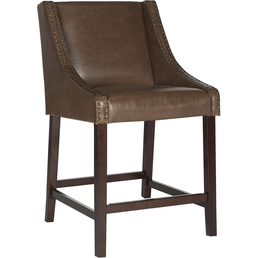 image:imageSafavieh Home Collection Dylan Navy and Espresso Counter StoolBrown