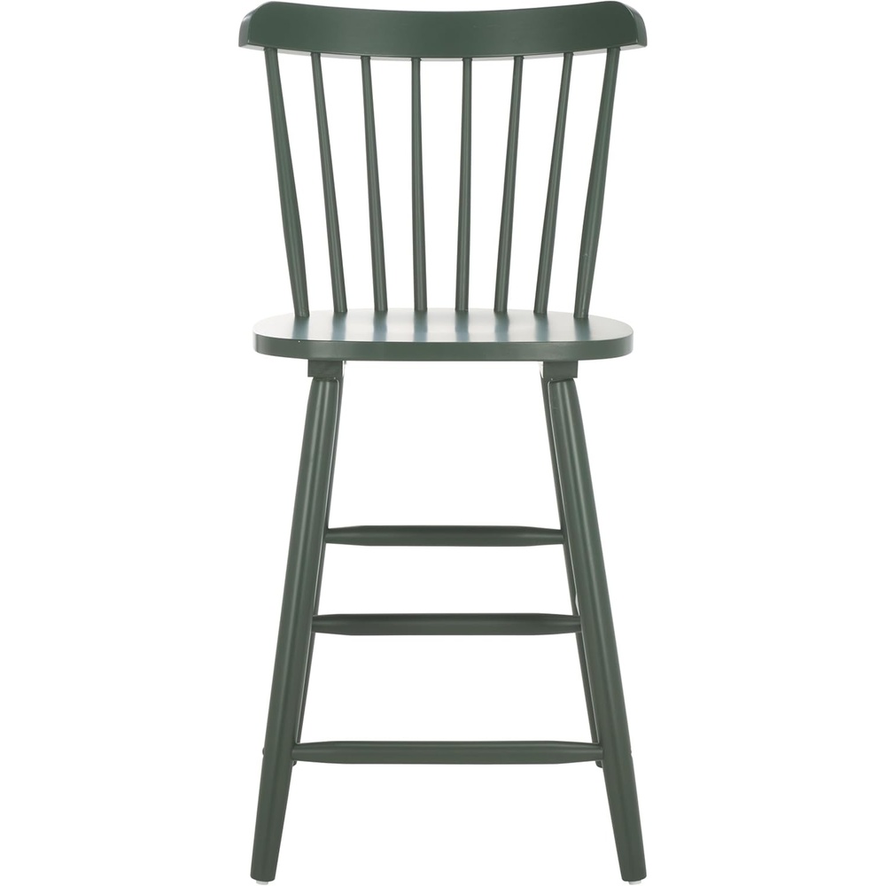 image:imageSafavieh Home Collection Galena Spindle Back Natural Counter 24inch Stool Set of 2Garden Green
