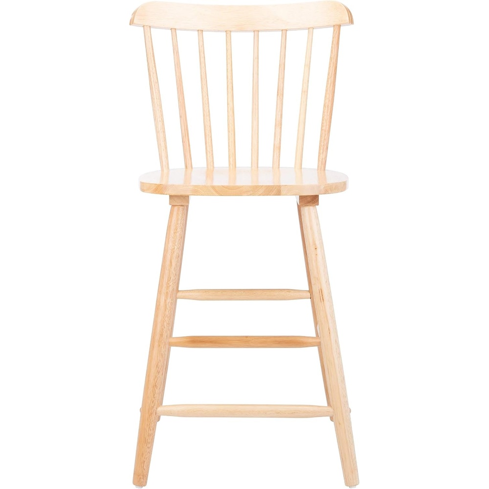 image:imageSafavieh Home Collection Galena Spindle Back Natural Counter 24inch Stool Set of 2Natural