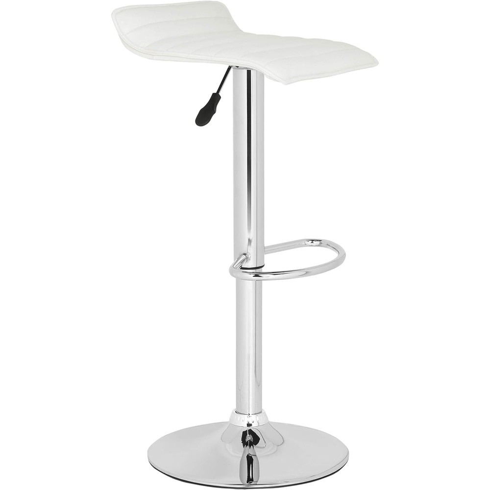 image:imageSafavieh Home Collection Kemonti White Adjustable Swivel Gas Lift 224309inch Bar StoolWhite