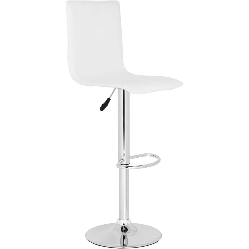 image:imageSafavieh Home Collection Magda White Adjustable Swivel Gas Lift 232295inch Bar StoolWhite