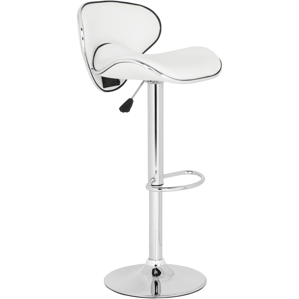 image:imageSafavieh Home Collection Shambi White Adjustable Swivel Gas Lift 24301inch Bar StoolWhite