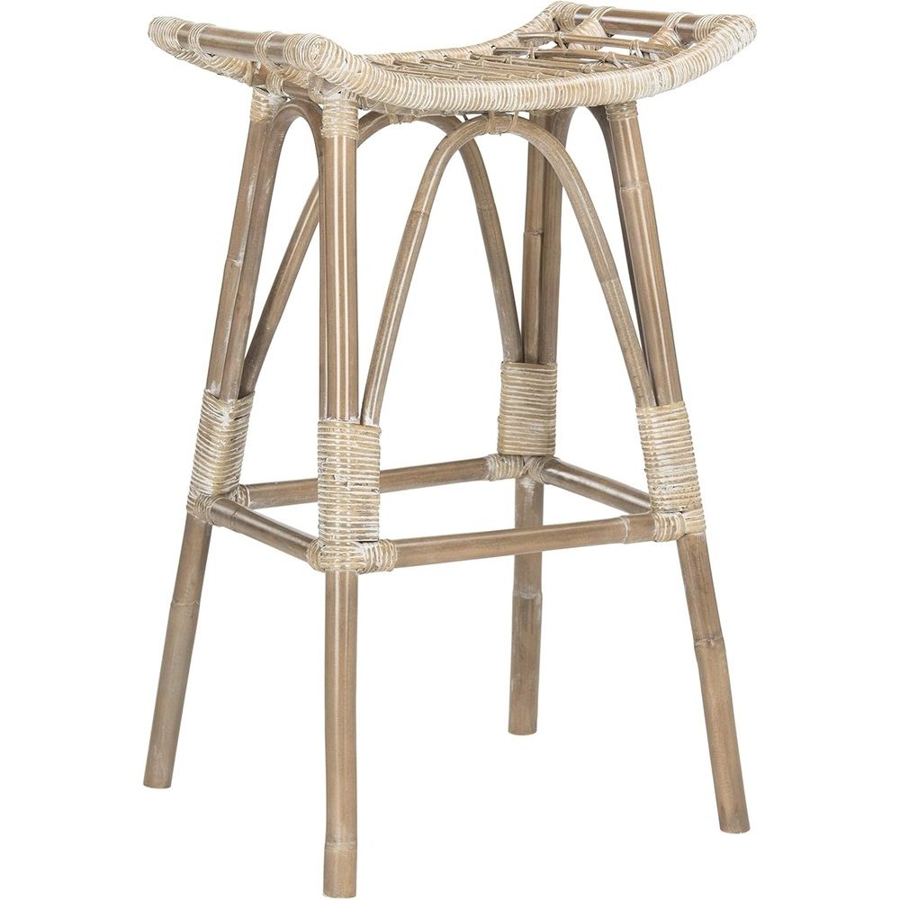 image:imageSafavieh Leda Bar Stool BrownWhite Grey