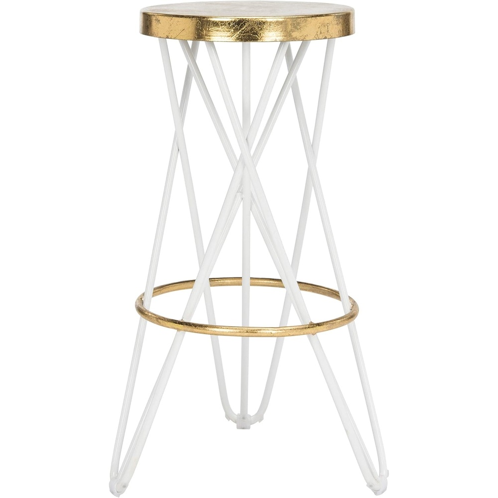 image:imageSafavieh Lorna Bar Stool BeigeGoldWhite Gold