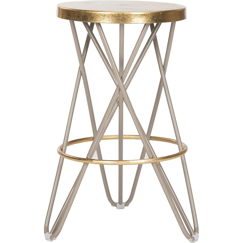 image:imageSafavieh Lorna Counter Bar Stool BlackGoldBeige Gold
