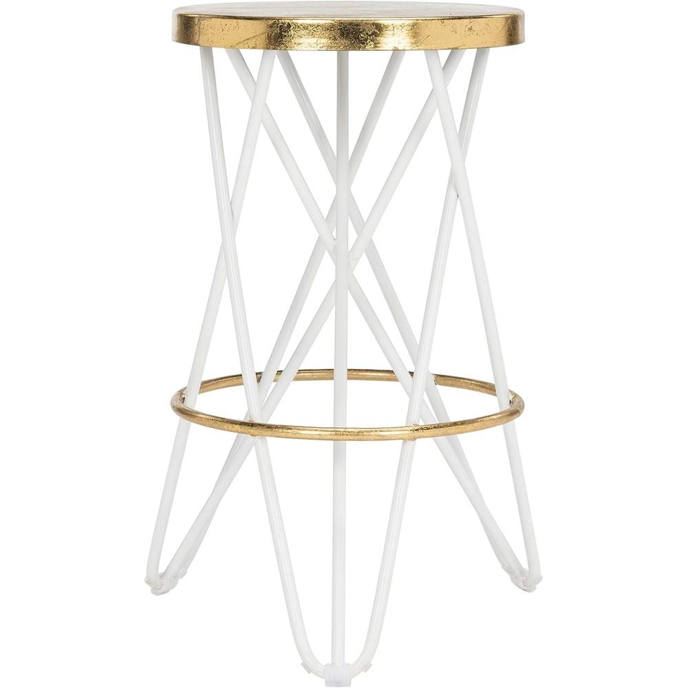 image:imageSafavieh Lorna Counter Bar Stool BlackGoldWhite Gold