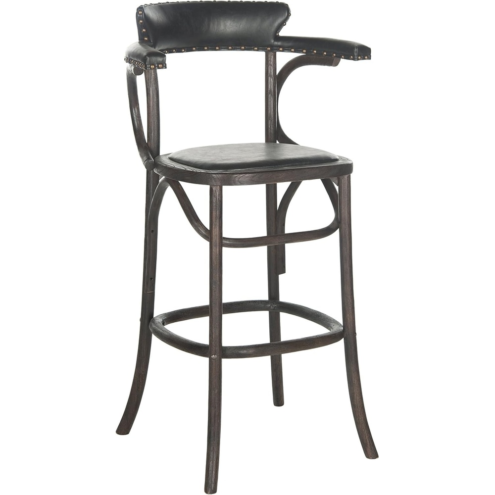 image:imageSafavieh Mercer Collection Kenny Antique Black 291inch Bar Stool