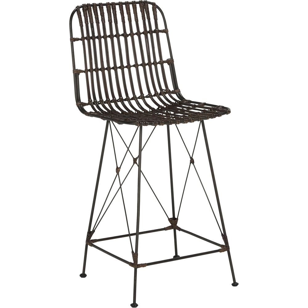 image:imageSafavieh Minerva Counter Stool BrownBlackBrown  Black