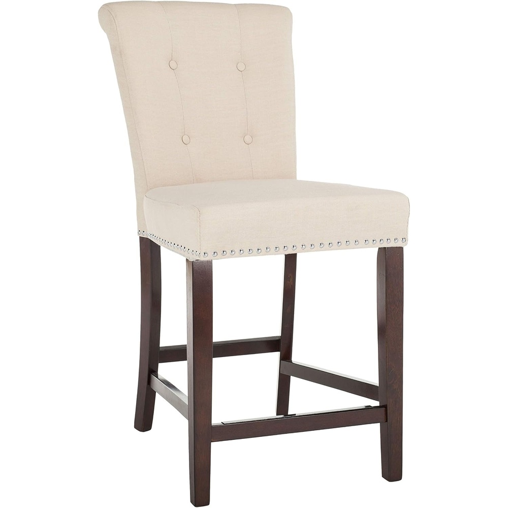 image:imageSafavieh Taylor Counter Stool BrownEspressoBeige Espresso