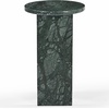 SAFAVIEH Couture Collection Devlin Black Marble Drink Table (Fully Assembled)(Green)