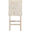 SAFAVIEH Furniture – Tobie Rattan Counter Stool – 23.62″ Seat Height – White-Washed – Mango Wood – Coastal Rattan-Seat Design – Ideal for Kitchen, Bar Area, Dining Room – Fully Assembled (BST6501C)(White Washed / White Washed)