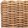 SAFAVIEH Furniture – Tobie Rattan Counter Stool – 23.62″ Seat Height – White-Washed – Mango Wood – Coastal Rattan-Seat Design – Ideal for Kitchen, Bar Area, Dining Room – Fully Assembled (BST6501C)(Honey Brown Wash)